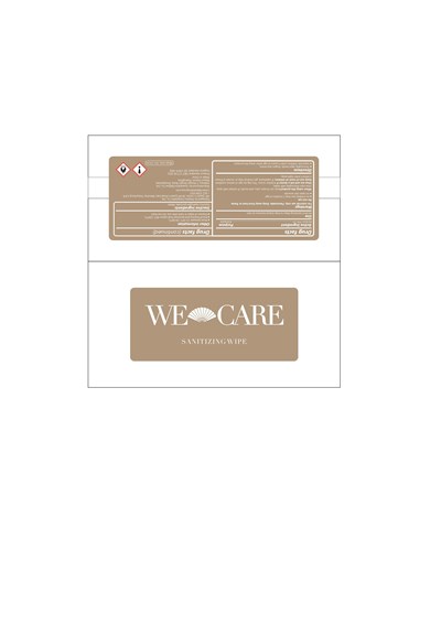 We Care Sanitizing Wipe 1pc Label (We Care Sanitizing Wipe 1pc)